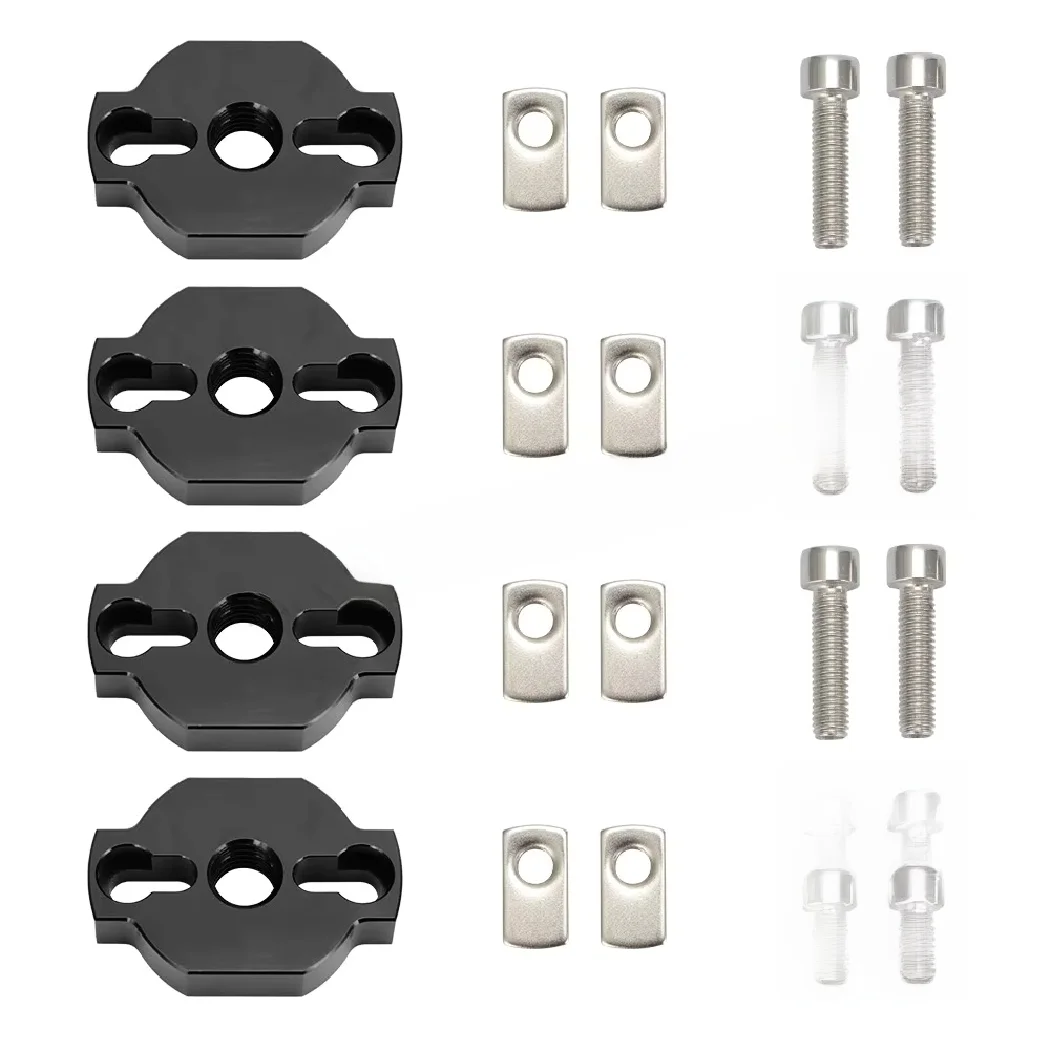 Upgrade 1/4/8 Set Quick Attach Anchor Accessory Kit For CFMoto CF Moto ATV & UTV Black Aluminum Alloy