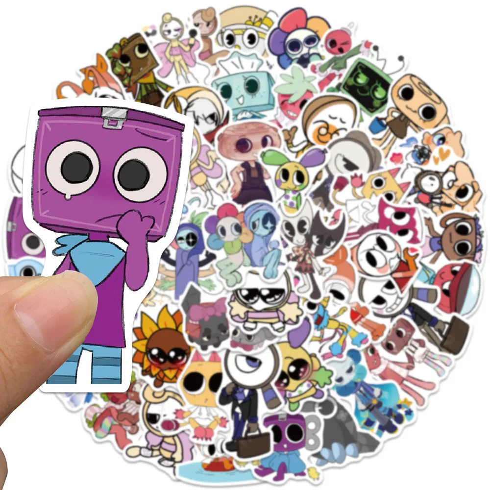 

10/30/54PCS Dandys World Fun Game Creative Doodle Stickers Decorative Skateboard Motorcycle Scrapbook Waterproof Decal Kids Toy