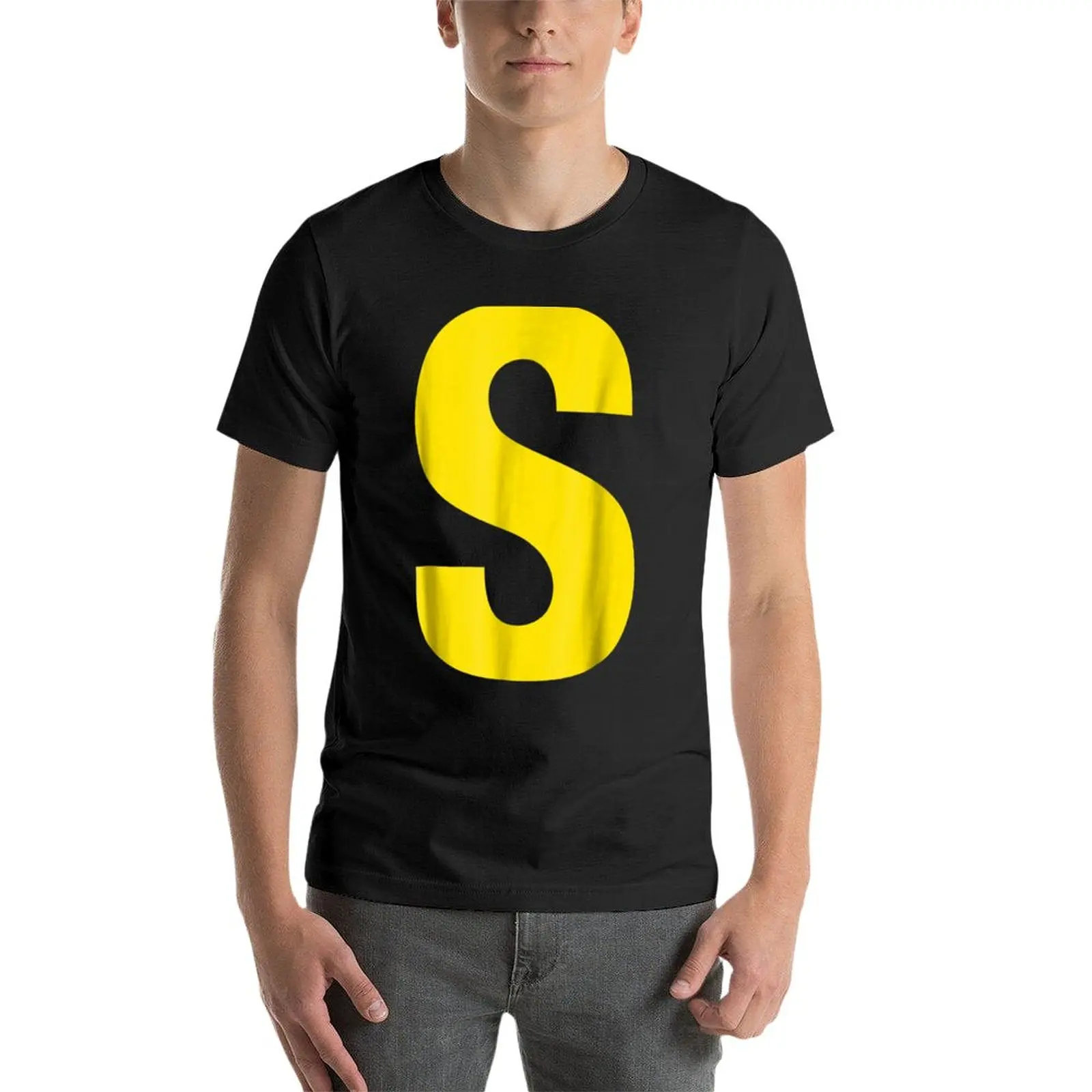 Initials Name Letter S-Simon Chipmunk Christmas T-Shirt sweat shirt Anime t-shirt mens graphic t-shirts funny