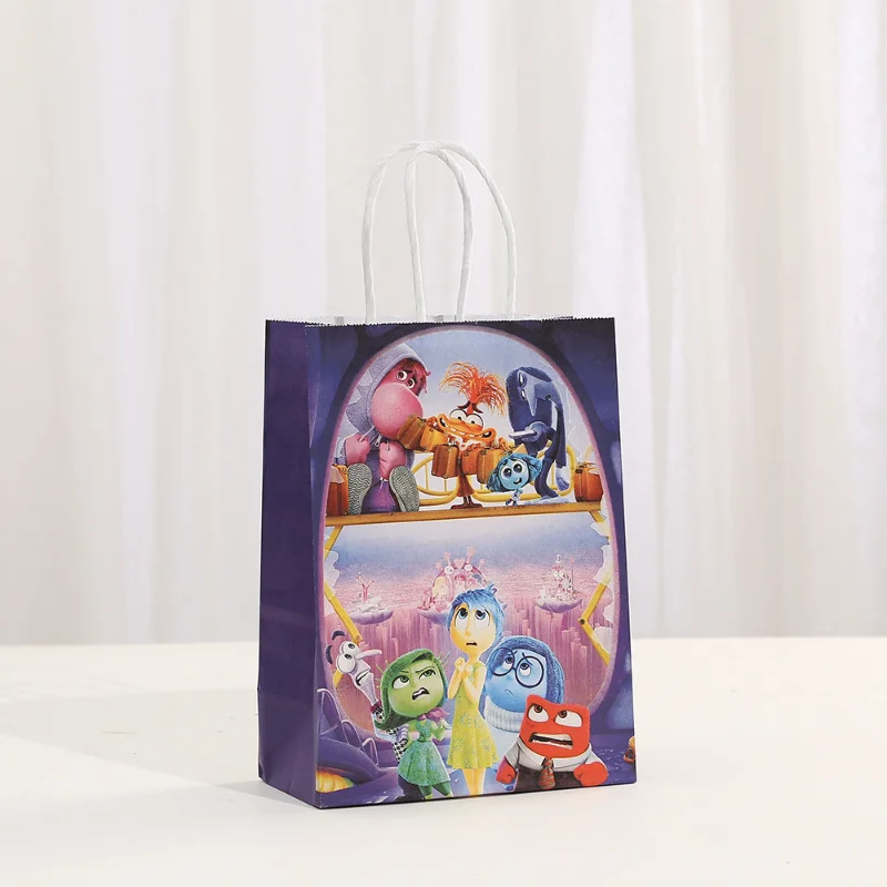 حقائب هدايا للحفلات ذات طابعين من الداخل إلى الخارج مع مقبض كرتوني كاندي تريت باس استحمام الطفل للأطفال وحفلات أعياد الميلاد وحقيبة ديكور للأطفال #4