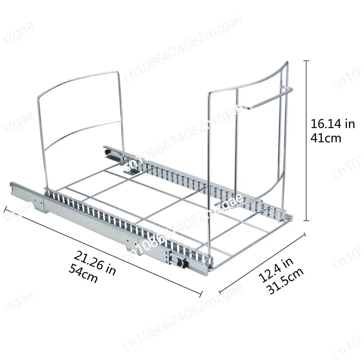 خزانة السكك الحديدية المنزلقة سلة المهملات سلة المهملات تحت الحوض سلة المهملات رف قابل للتعديل سلة المهملات القابلة للسحب