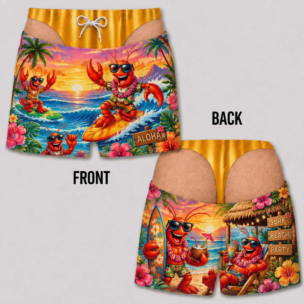 Zabawne szorty plażowe z motyw – Trunks Board Surf recenzja i cena