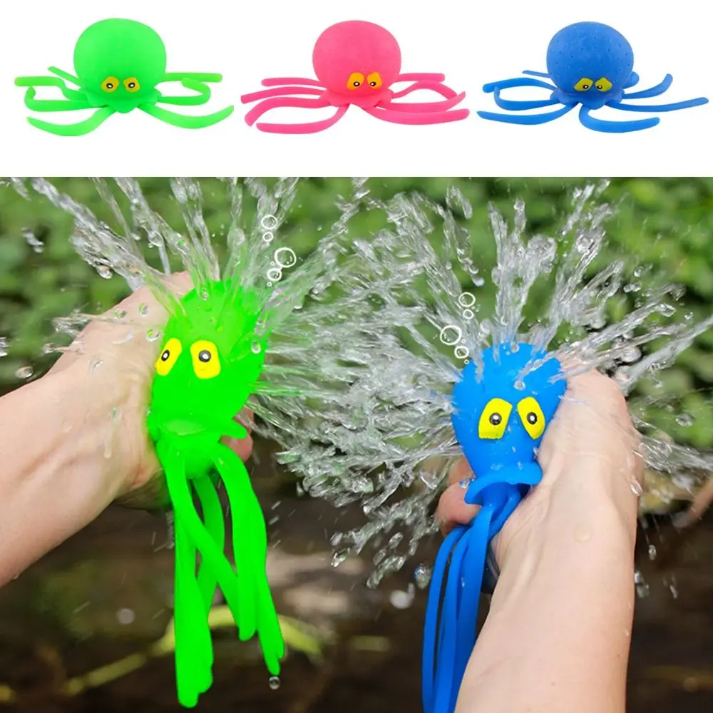 

New Gift Holiday Octopus Water Balls For Kids Bath Toys Sensory Stress Relief Toys