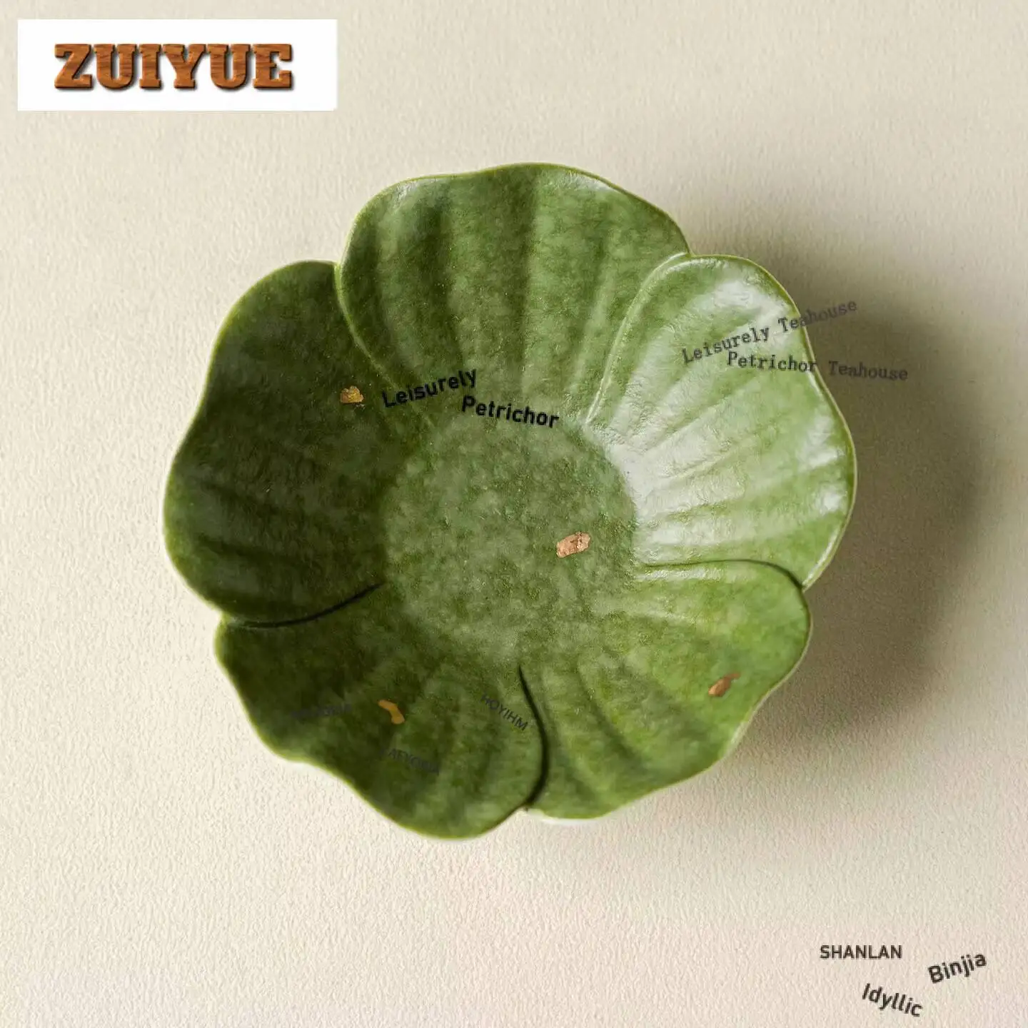 Sprinkle Gold Green Tangerine Coasters Creative Hot Pad For Coffee Cups Saucer Heat Insulation Placemats Cup Holder Cha