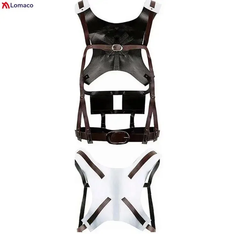 Conjunto de cinto de ataque ao titã shingeki no kyojin recon corpo arnês hookshot eren levi cosplay traje cintos ajustáveis
