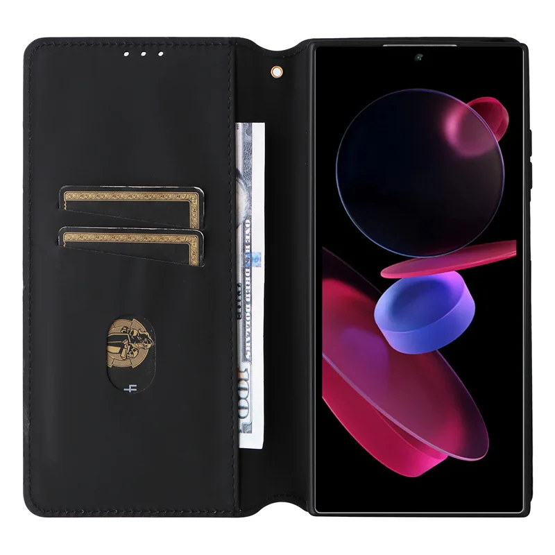 For Oukitel C62 Pro Magnetic Card Flip Leather Stand stereoscopic