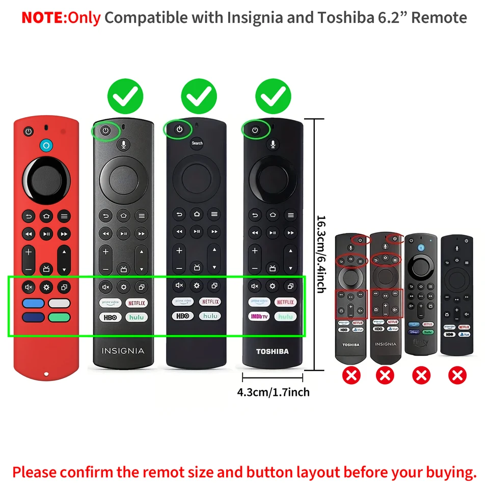 Funda para control remoto de Fire TV Stick 4K Max de segunda generación, compatible con TVs Toshiba e Insignia, control por voz NS-RCFNA-21 3