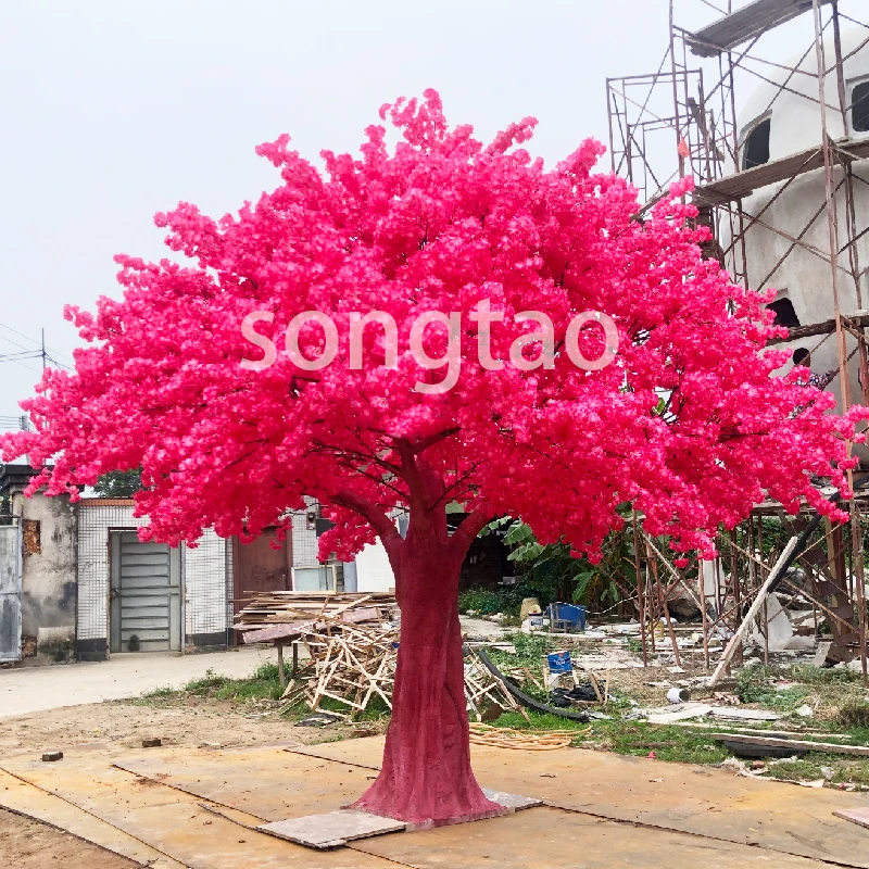 custom.songtao Large pink Cherry Blossom Trees Wedding Artificial decoration trees 8ft artificial cherry blossom tree