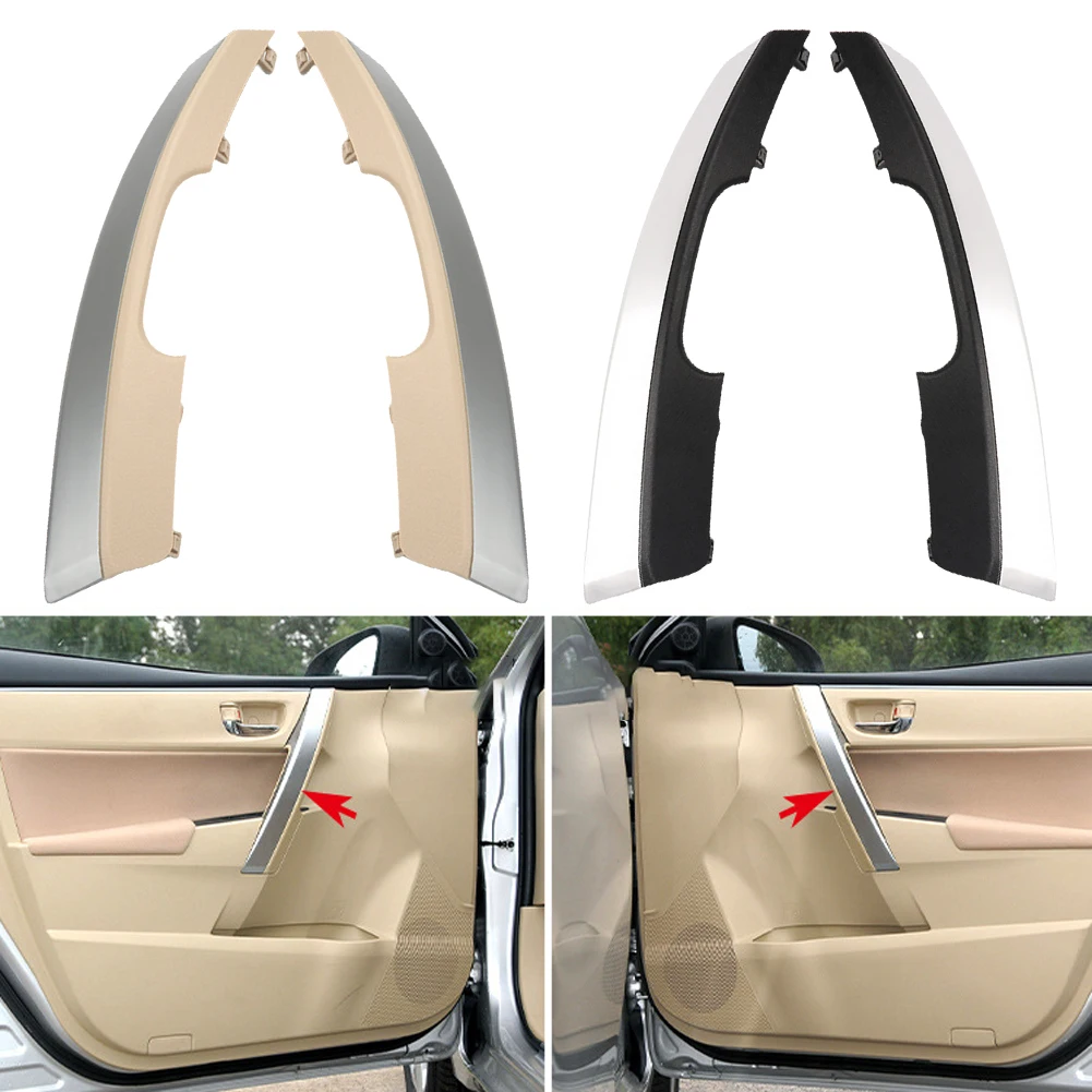 Car Inner Door Pull Trim Cover Left Right Interior Door Armrest Decorative Panel for Toyota for Corolla Levin 2014-2018