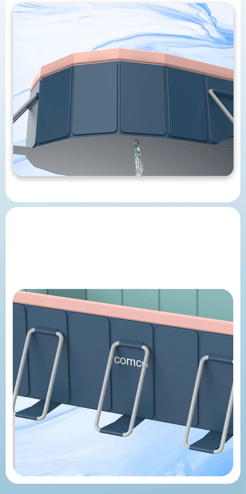 新しい非インフレータブル折りたたみプール家族の夏の水パーティー家庭用屋外庭裏庭 1.6 メートル 2.1 メートル 2.6 メートル 3 メートル 3.6 メートル