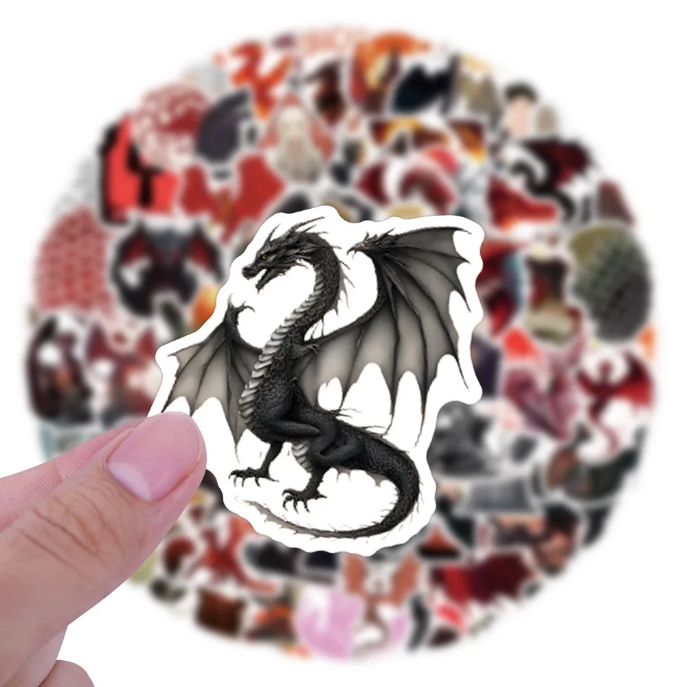 10/50/110PCS House Of The Dragon Stickers Game of Thrones Anime TV Decals Luggage Laptop Phone Guitar Car Bike Sticker Toy