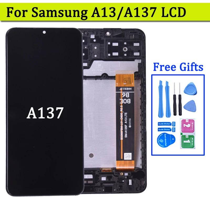 6.6'' For Samsung A13 A137 LCD Display With Touch Screen Digitizer For Samsung A137 SM-A137F, SM-A137F/DSN,