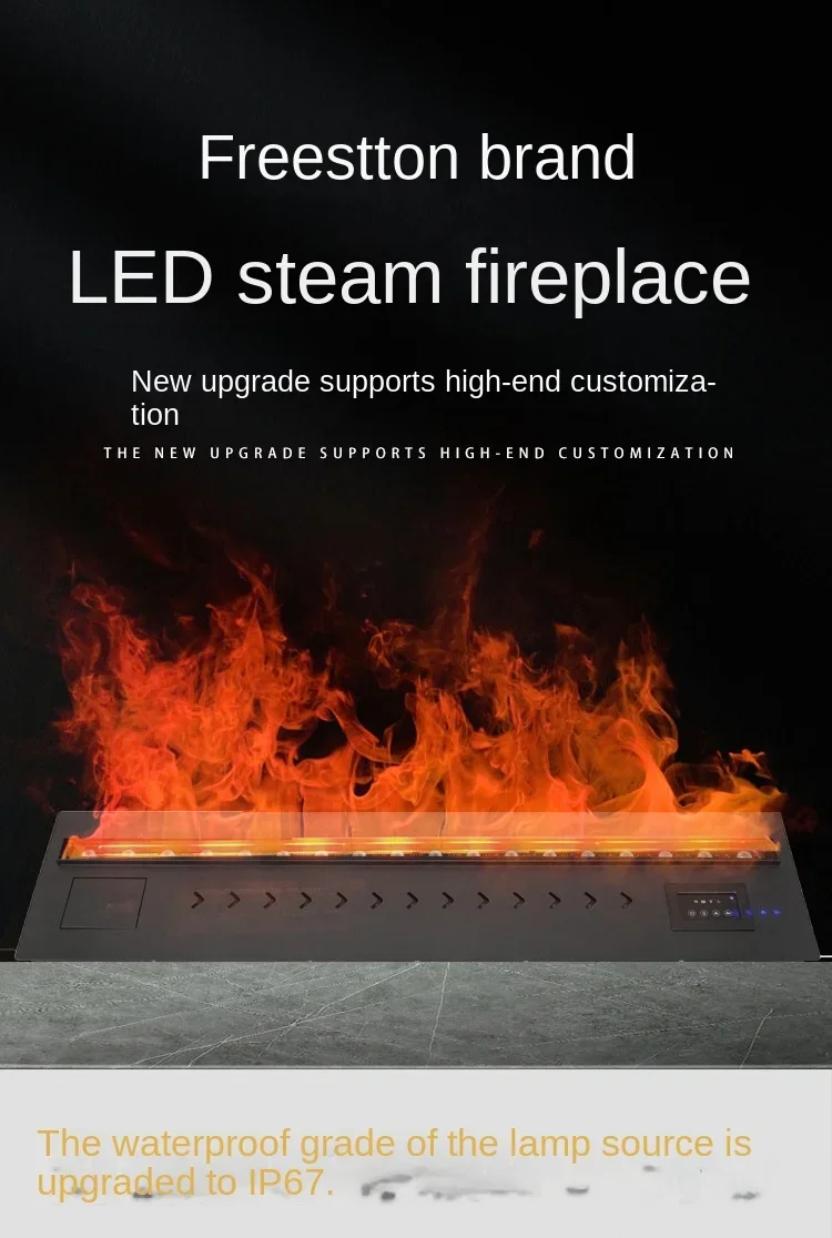 Cheminée à Atomisation 4D avec Joli Tactile Intelligent, Simulation de Flamme, Simplicité Européenne, Nouvelle Collection 2023