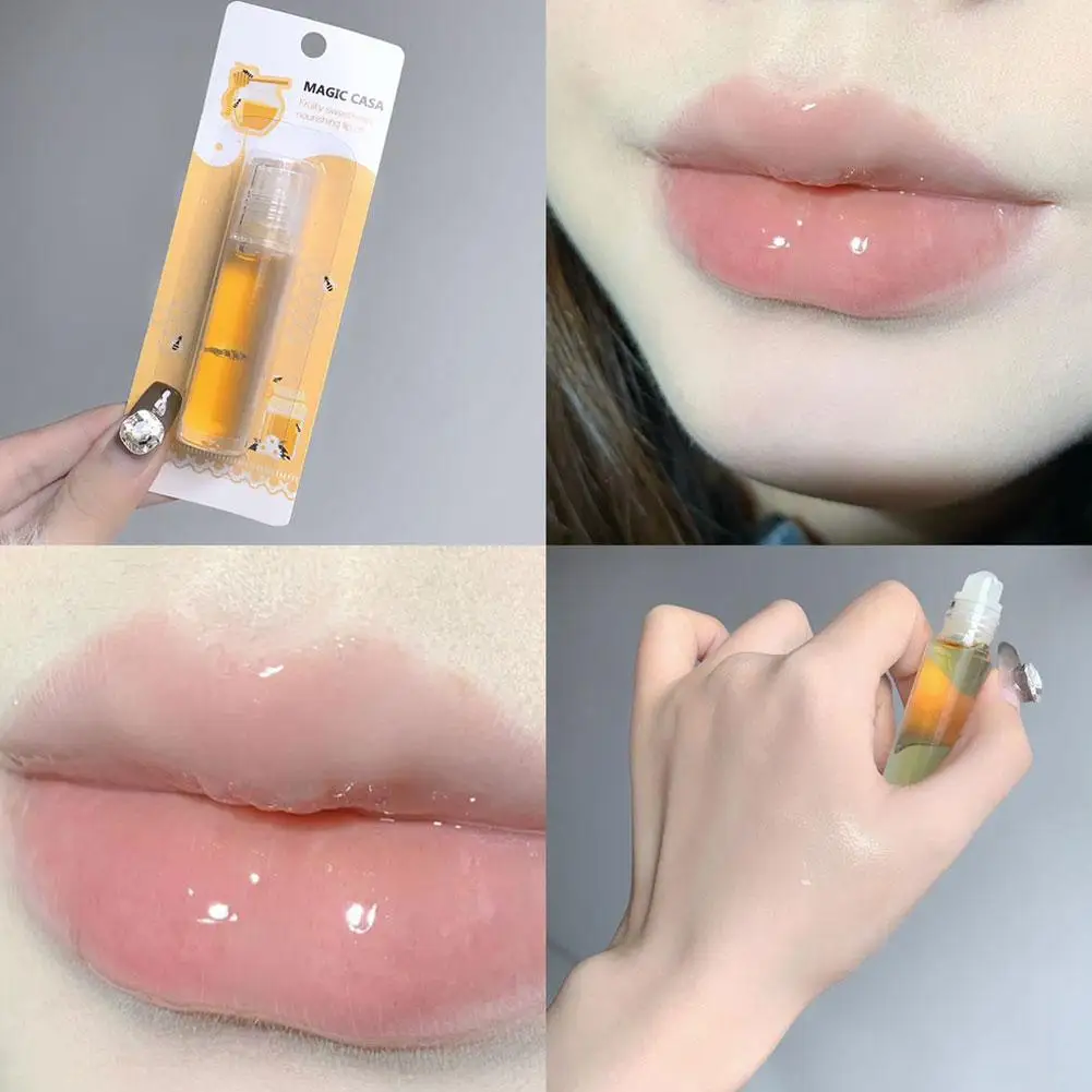 Rollerball Lip Óleo Essencial, Plumping Gloss Oil, Esconder Bálsamo Não-pegajoso, Elasticidade Aumenta Hidratante, Linhas Sexy, P9G2