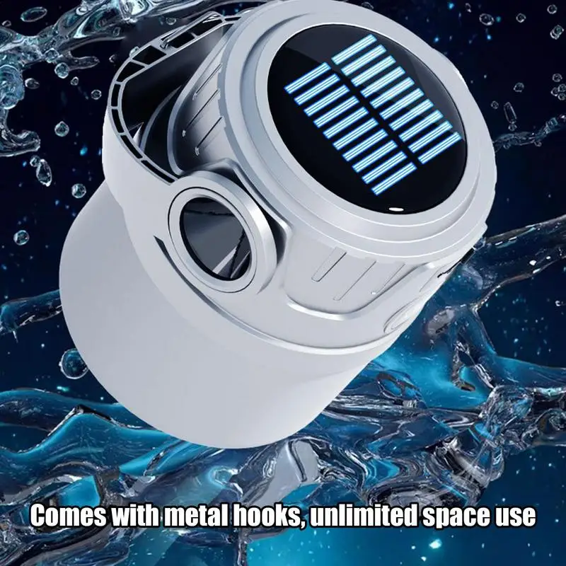 

Solar Camping Lights Waterproof USB Rechargeable LED Flashlight Waterproof LED Flashlight Digital Display Camp Lamp For Fishing