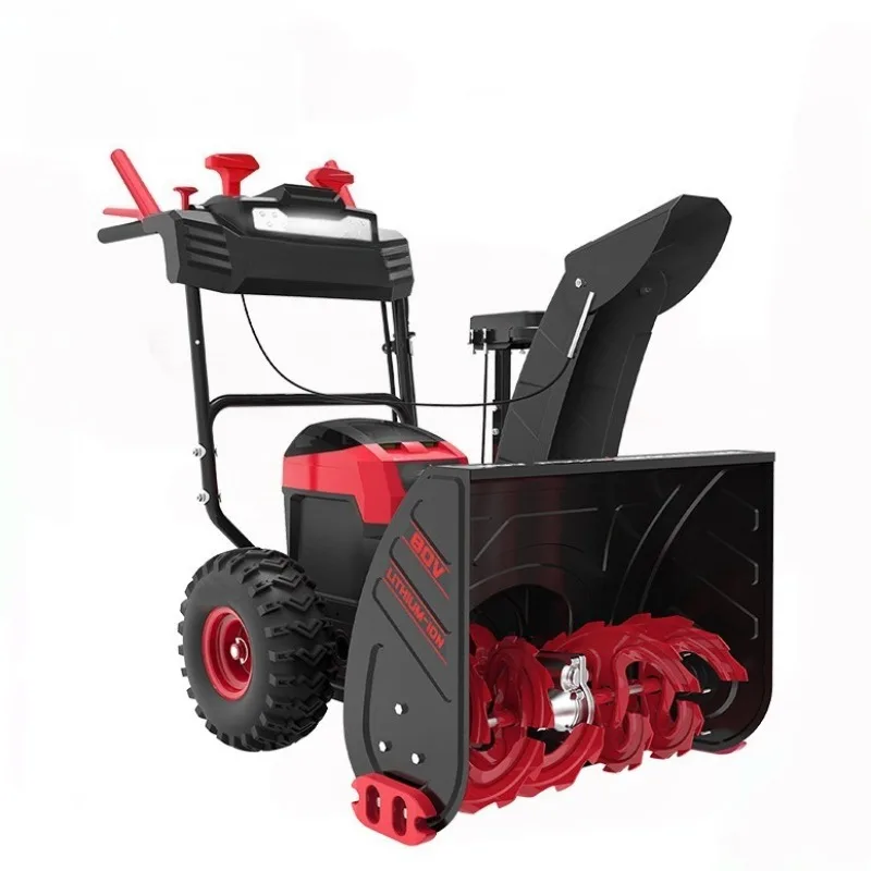 

High power rechargeable smallthrower thrower snow thrower snow sweeping road snow clearing machine