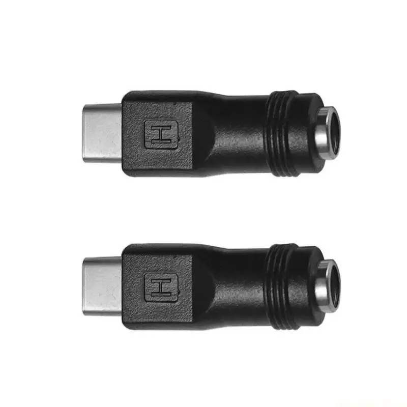 F62C USB C Power Adapter  Type C Male To DC5.5x2.1mm Female Adapter For Stable Power Connection Power Conversion Adapter