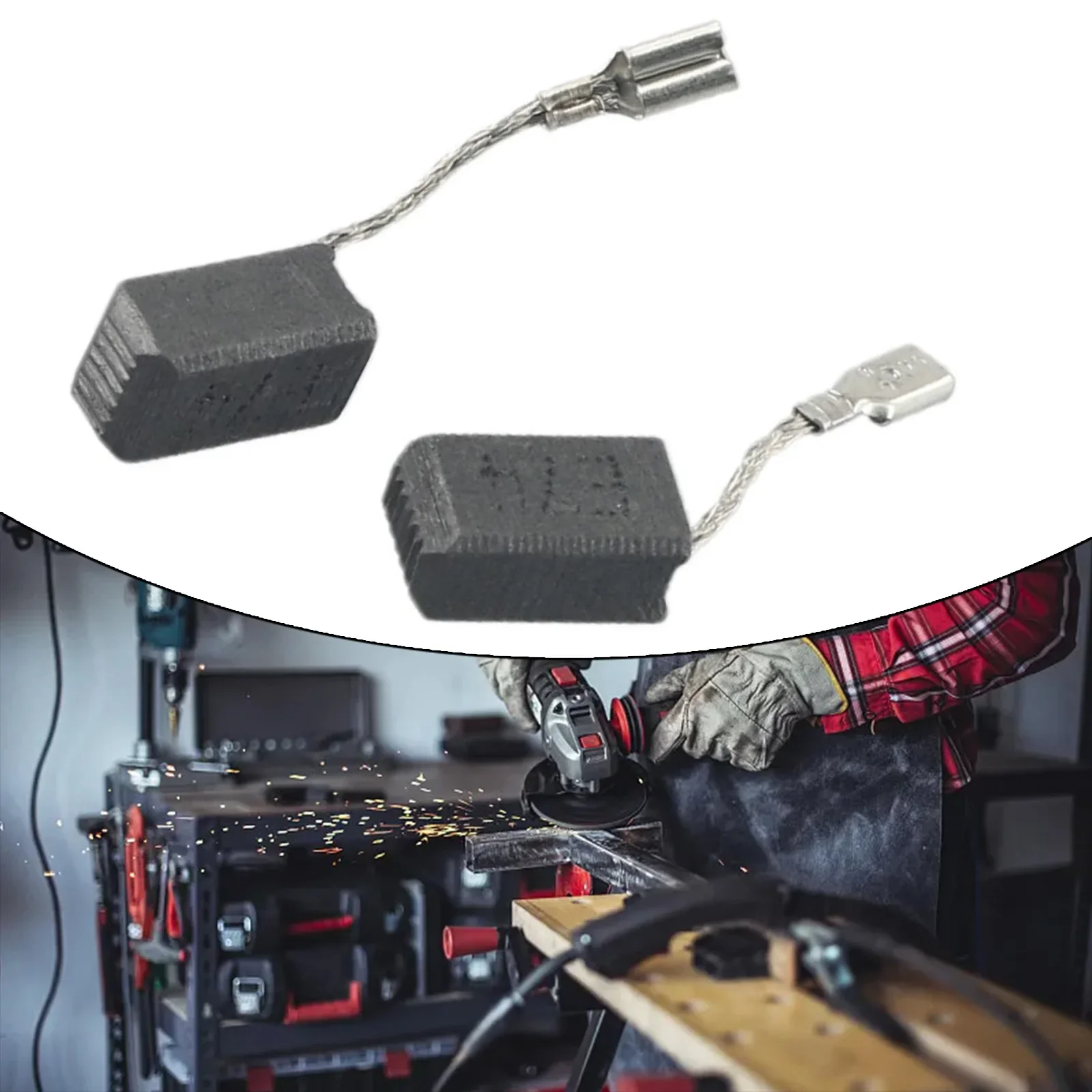 

With Cutoff Carbon Brush Fine Workmanship For GWS7 2* Parts Replacement 6.5*8*14mm Sets Accessories Carbon GOP250CE