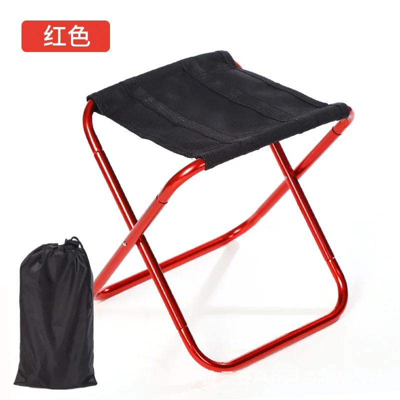 

Beach Chairs Portable Outdoor Aluminium Alloy Folding Picnic Camping Stool MIni Storage Fishing Chair Ultralight Furniture