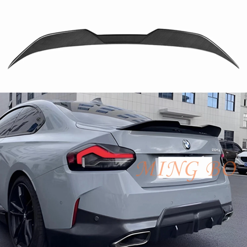 High Quality Carbon Fiber Car Rear Trunk Spoiler Wing Body Kits FOR BMW 2 Series G42 G87 M235i M240i Coupe 2022 + FRP