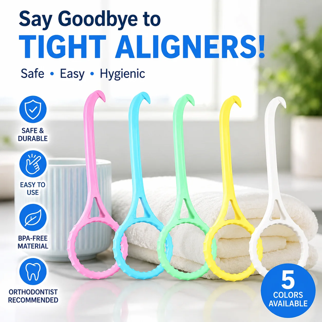 10/30PCS Aligner Removal Tool Invisible Braces Extractor Hook Safe & Portable Orthodontic Retainer Remover for Oral Care