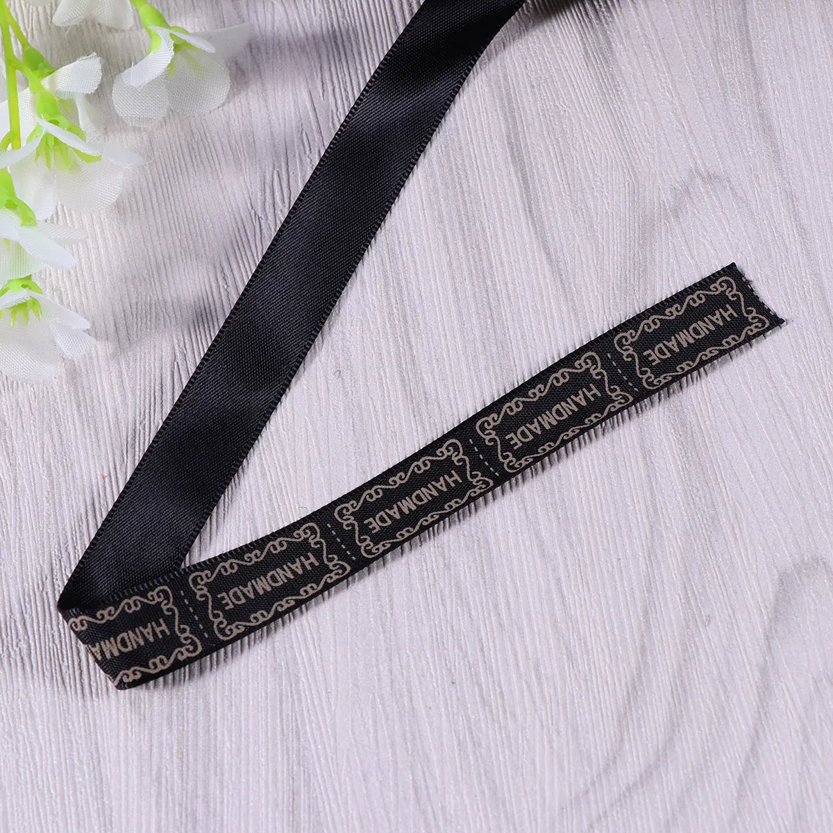 

10 ярдов черных тканевых этикеток шириной 1,3 см для самостоятельного изготовления заколок для волос, шитья, маркировки, рукоделия, одежды, обуви, сумок, изготовления украшений ручной работы