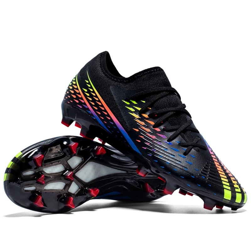 Mens Soccer shoes FG Firm Ground Football Boots Top Quality Soft Leather Comfortable Cleats scarpe calcio