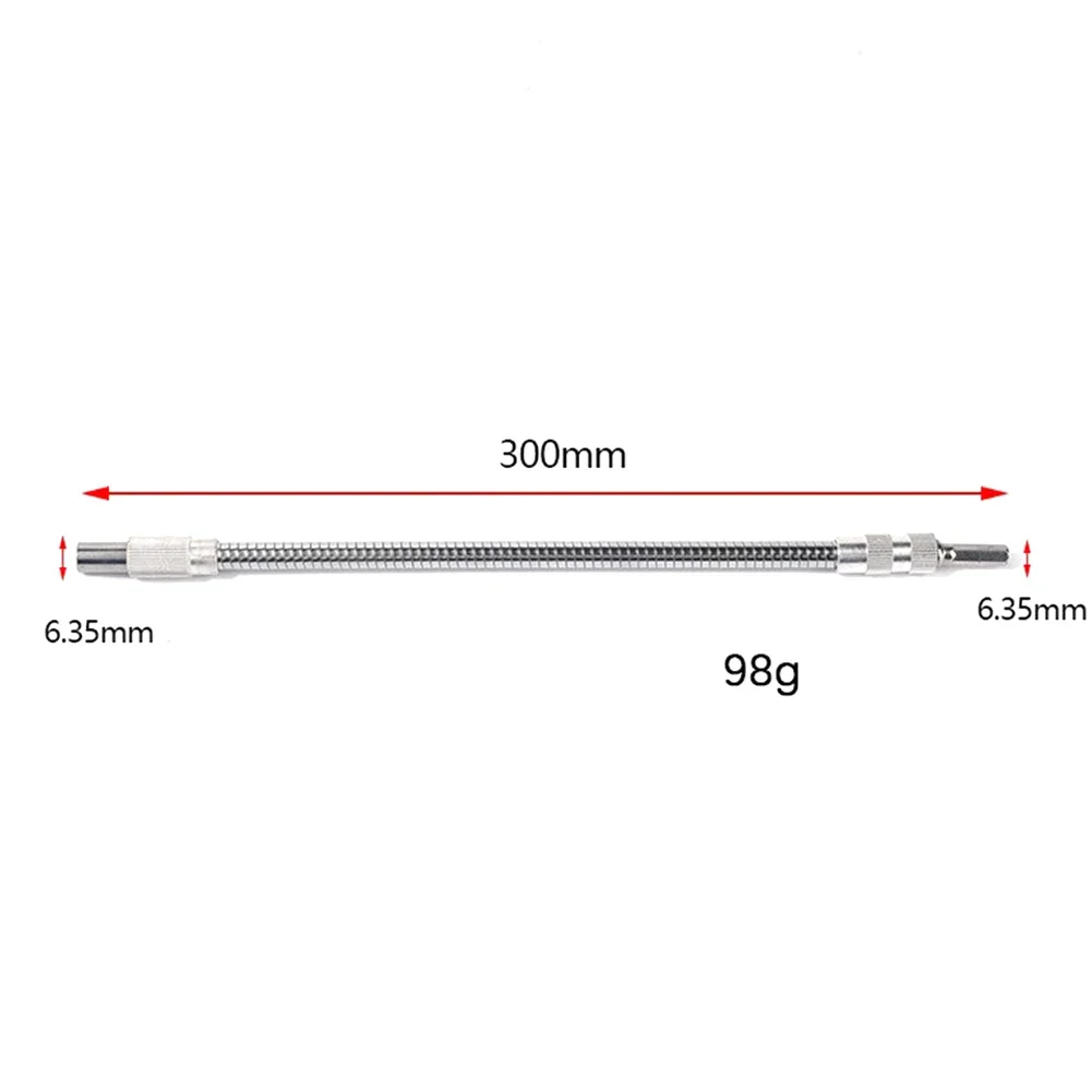 Multi Electric Drill Screwdriver Bit Snake Flexible Hose Cardan Shaft 1/4 6.35mm Connection Soft Metal Extension Rod Link Tool