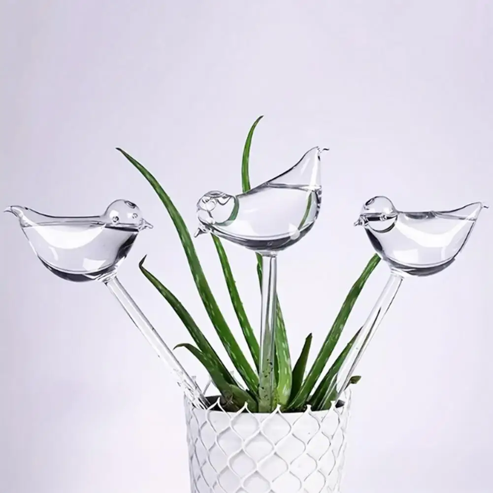 

2/3/5/6Pcs Automatic Bird-Shaped Water Dispenser Decorative Functional Flower Waterer Self-Watering Plant Care Accessory 물을 풍선