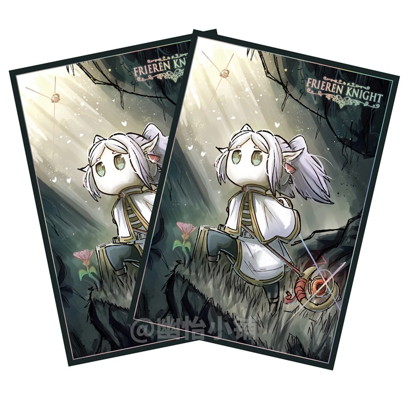 50Pcs/set Acg Girls Cards Sleeve Frieren The Hollow Knight 63X90MM Anime Game Characters Colorful Laser Version Protective Cover