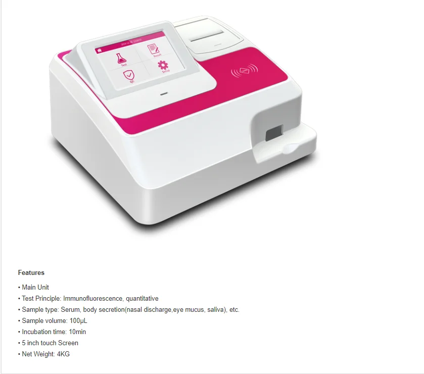 Genrui Immunoassay Analyzer Veterinary /Pet/Aminal Quantitative Immunoassay Analyzer VF10