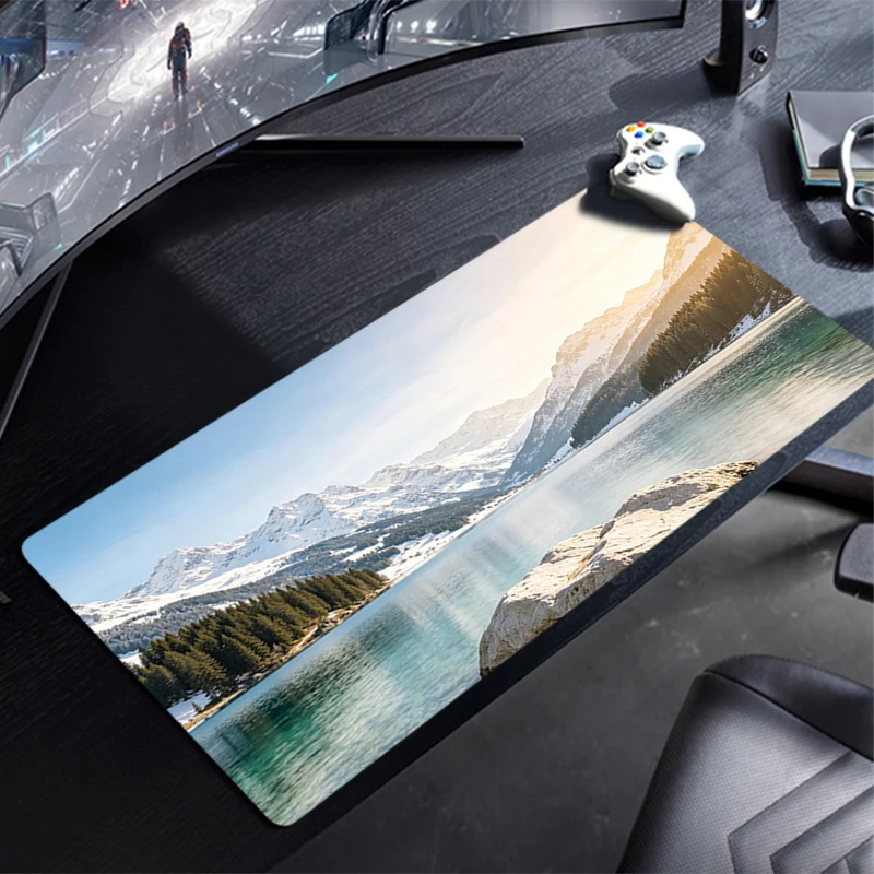 Large E-sports Mouse Pad Cosmic Nebula Smooth Flexible Rubber Gamer PC Computer durable Keyboard For CSGO Kawaii Mosuepad