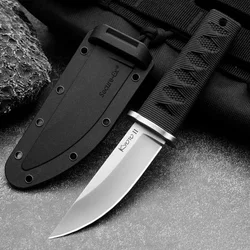 Excellent Mini Samurai Combat Fixed Blade Knife 440C Blade Outdoor Tactical Gear Military Straight Knife Hunting Survival Tool