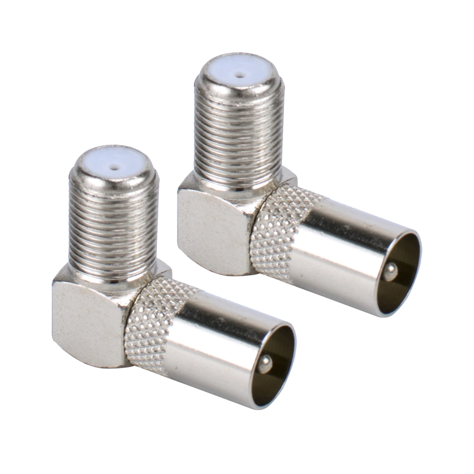 2/6pcs 90 ° RF Converter 9.5TV Male For TV Public System Zinc Alloy Connector Adapter Crew Thread Electric Accessories