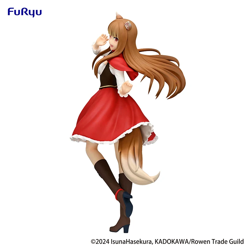 Original Anime Figure 21cm FuRyu Trio-Try-iT Spice and Wolf Holo Figuras Anime Desktop Ornaments Model Toy Doll Gifts