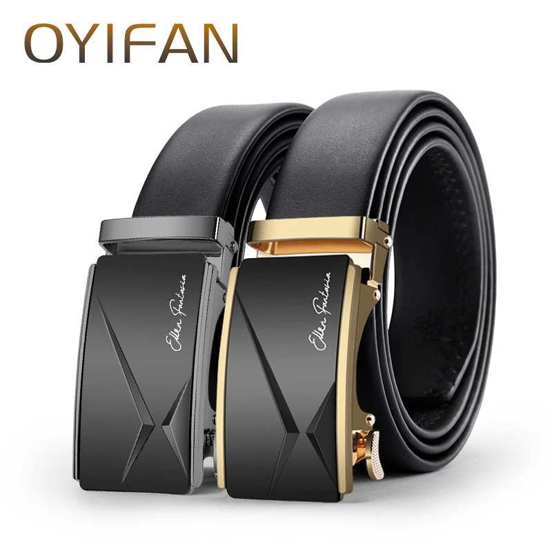 Men's Leather Belt Genuine Leather Belt Business Automatic Belt Fashion Designer Belt Leisure Belt for Men