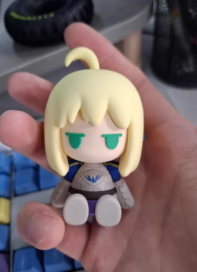 آرثر بيندراجون فارس السماء الشظية مصير/الطلب الكبير تأثيري الكرتون Q نسخة بولي كلوريد الفينيل لينة المطاط نموذج لجسم زخرفة سطح المكتب