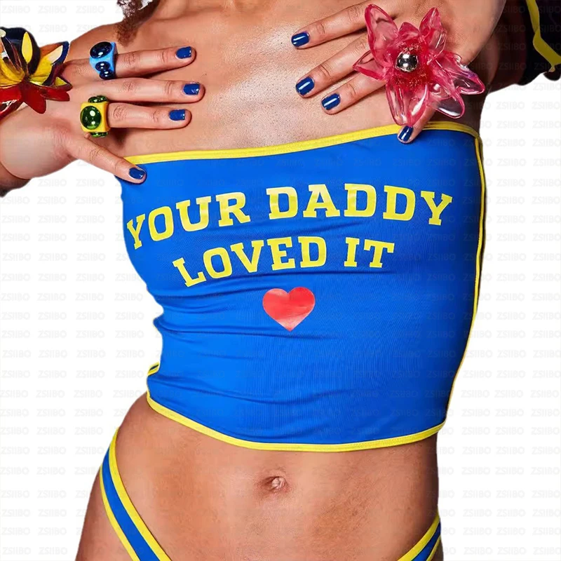 2000s سليم السرة مثير الدوبامين جوكر الدبابات القمم INS نمط الأمريكية الصيف الشارع نمط في الهواء الطلق موضة الاتجاه رسالة مطبوعة سترة #6