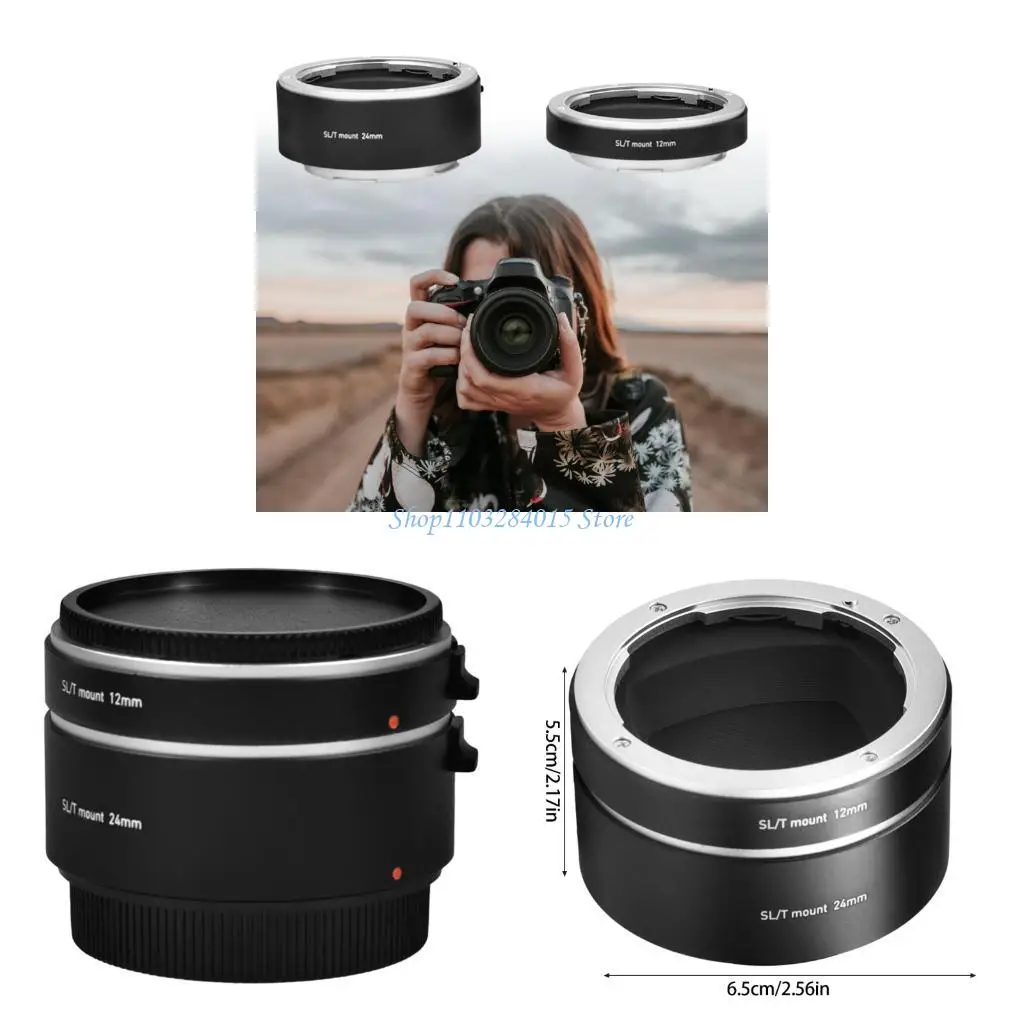 

R6FF 12mm 24mm Extension Tube Metal Auto Focusing Extension Tube Mount for TL2 SL2 SL2-S SL Typ 601 S1R S1H