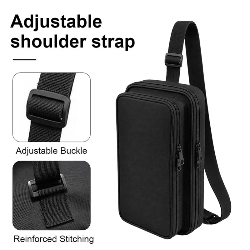 ABVE-Soft Bag Travel Storage Case For Air Drum Set With Drum Stick Handbag Shoulder Strap For Pocket Drum 2 - view 2