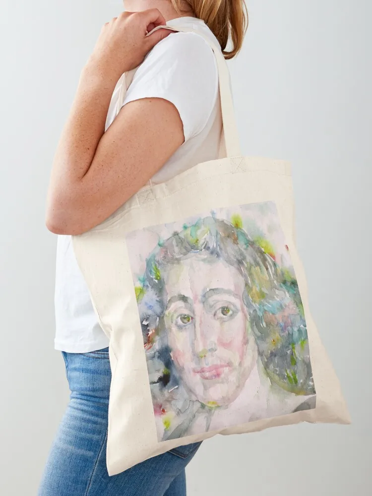

BARUCH SPINOZA - watercolor portrait Tote Bag Cloth bag university custom personalized