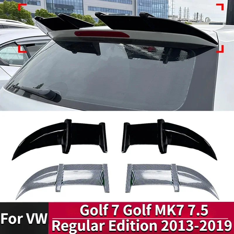 For VW Golf 7 Golf MK7 7.5 Regular Edition 2013-2019 Car Tail Wing Rear Trunk Spoiler Wing Roof Spoiler Wings Auto Accessories