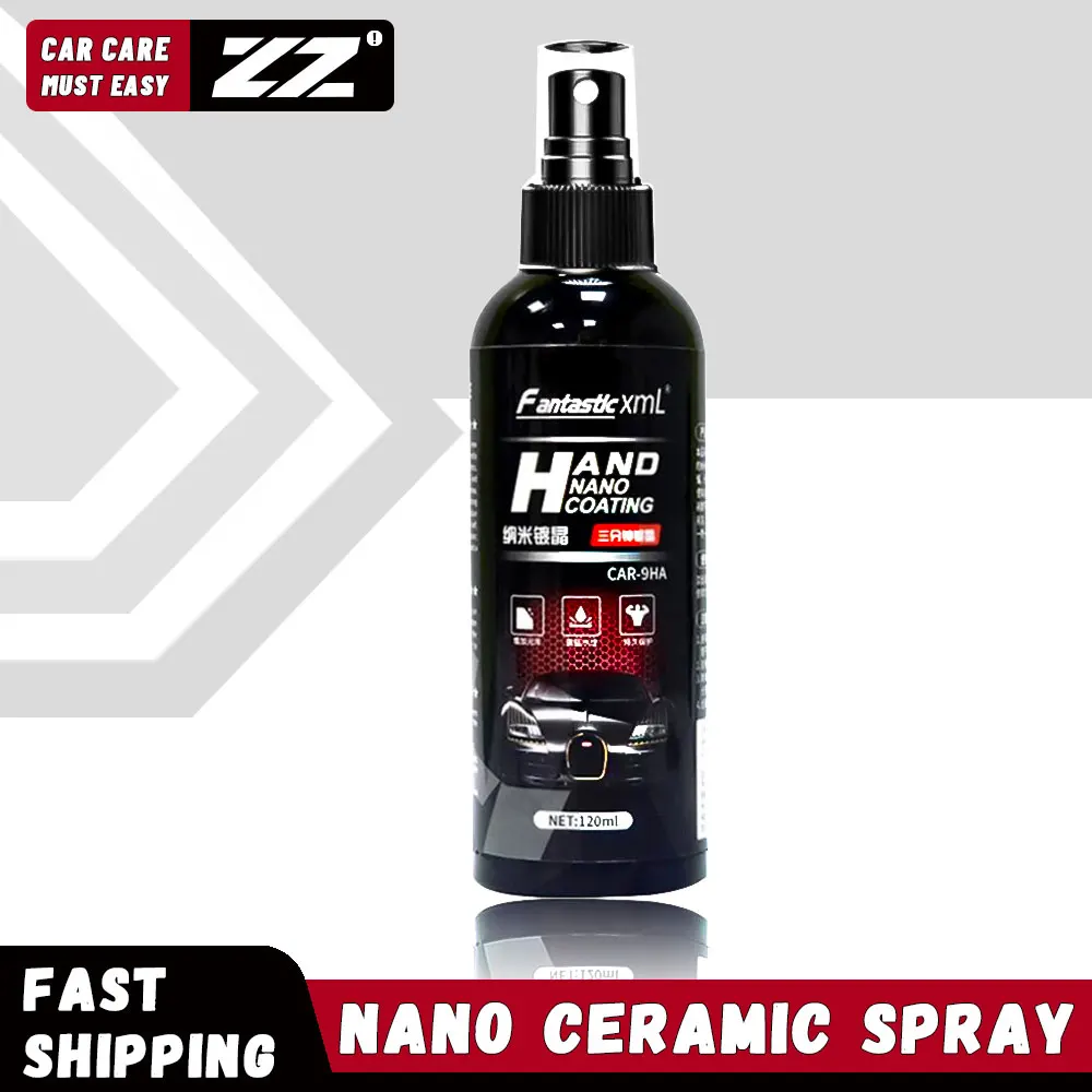 

Car Ceramic Coating 120ML Car Accessories Paint Care Super Hydrophobic Liquid Nano Coating Spray Coating Polysiloxane Oxidation