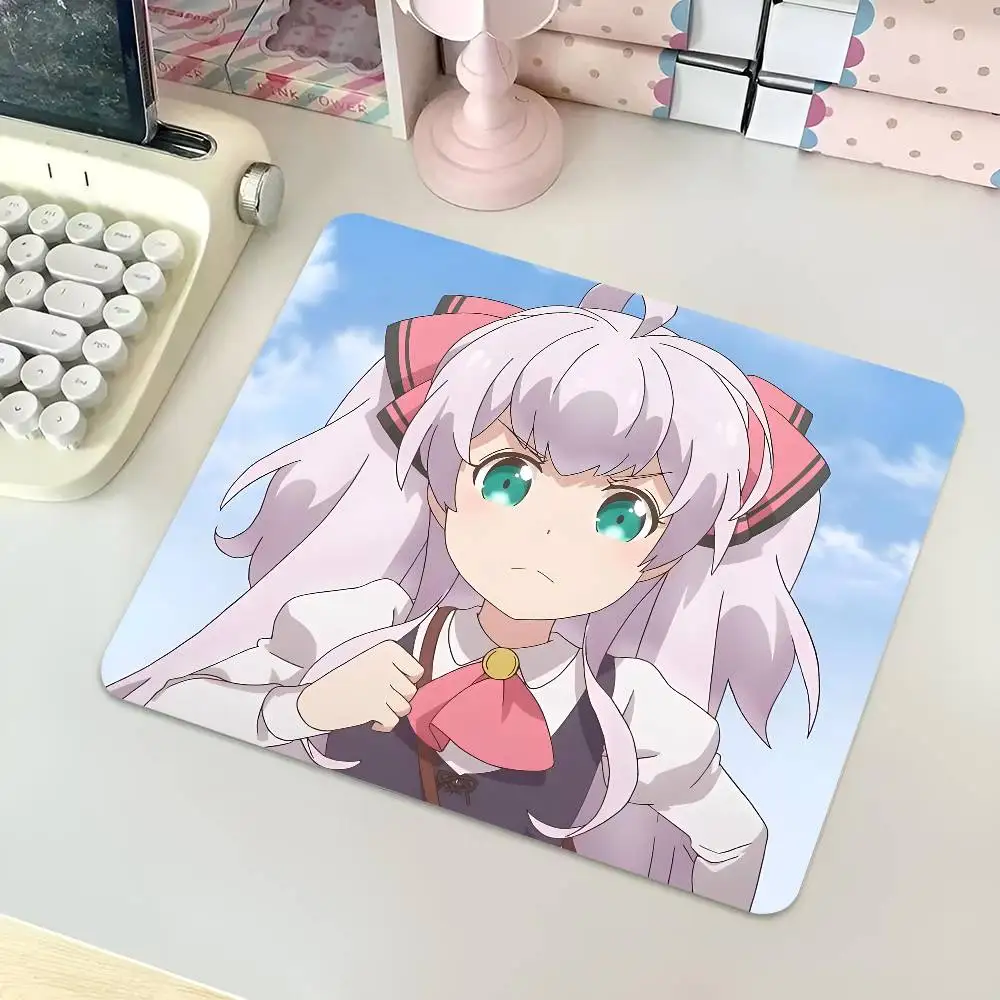 Adele Von Ascham Anime Characters Mousepad Small LockEdge Mouse Pad For Gamers Computer Desk Pad Rectangular Anti-slip Rubber