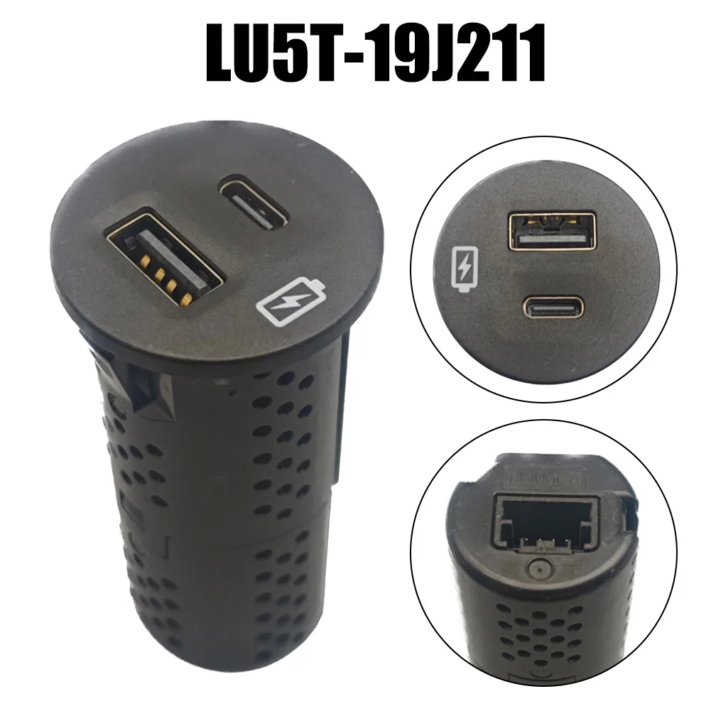Center Console Mounted Charger Hub LU5T19J211 for Select For Ford Models 2021 and 2022 Including Explorer F150