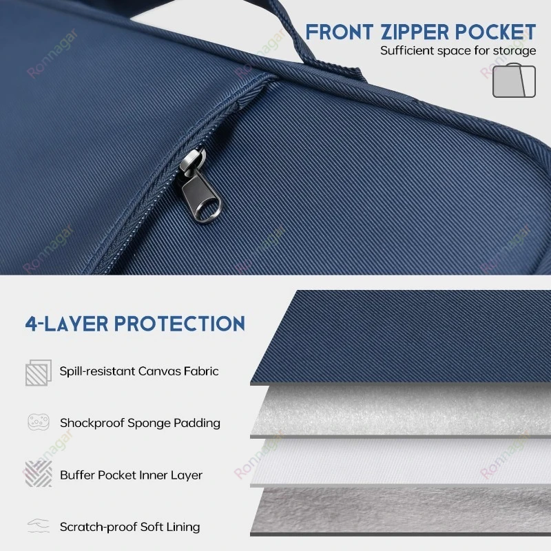 13 Zoll Laptop-Tasche für 2026 MacBook Neo A18Pro A3404 2025-2022 MacBook Air13 M5 M4 M3 Schützende Tragetasche Reise-Etui – Detail 5