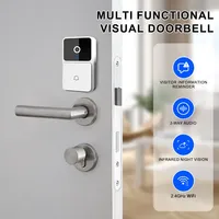 Wireless Smart Video Doorbell 2.4GHZ WiFi Home Security Camera Night Vision Two-Way Voice Battery Secure Smart Home Monitoring