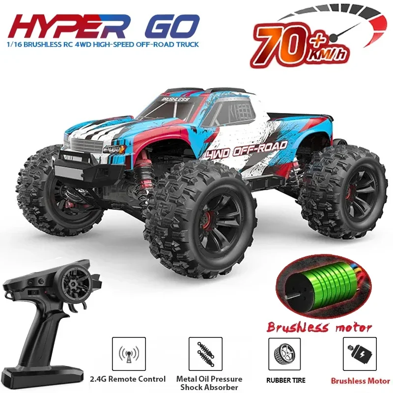 16207 - 16210 1/16 4WD Brushless RC Racing Car: 70KM/H High - Speed, Remote Control, Off - Road Truck Toy for Thrilling Rides