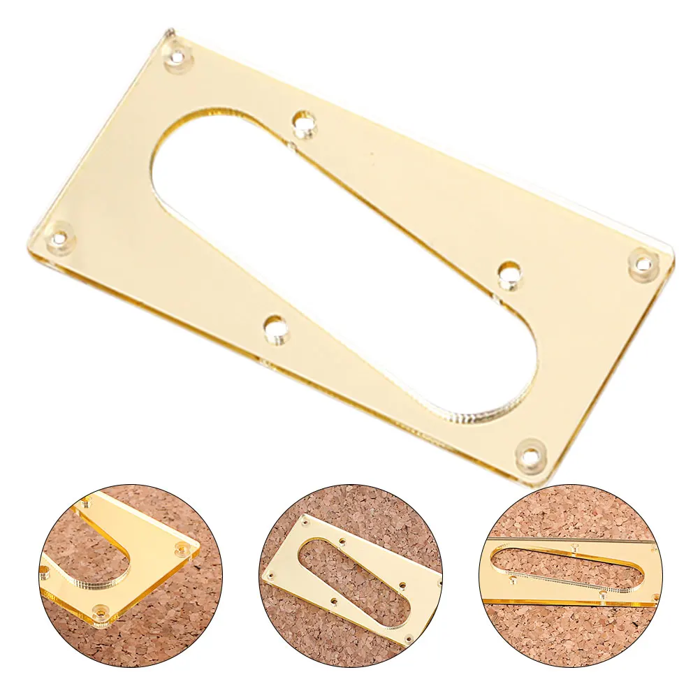 

Guitar Pickup Conversion Adapter Inclined Hole Mounting Ring Electric Bridge Protective Cover PMMA Single Ply for Humbucker