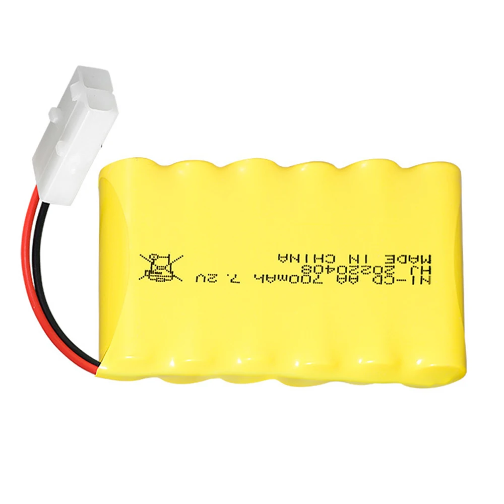 7.2v 700mah NiCD Battery Ni-CD AA 700mah 7.2v Rechargeable Battery Pack For Rc toys Car Tanks Trains Robot Boat Gun spare parts